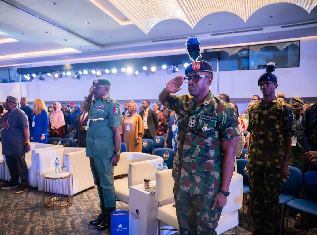 Nigerian Army officers at the Kryterion Defence Roundtable